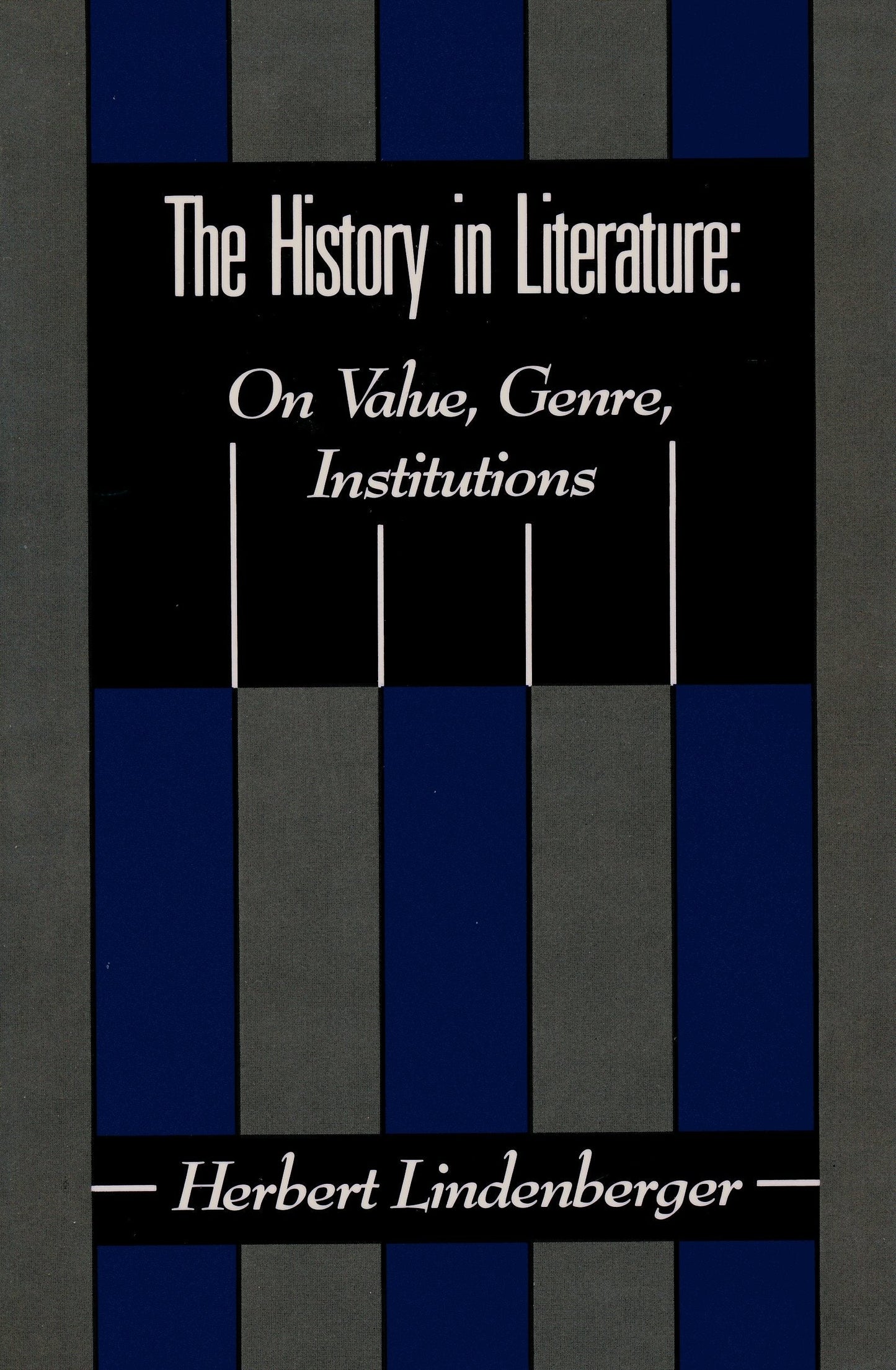 Book cover image for The History in Literature ISBN: 9780231072533