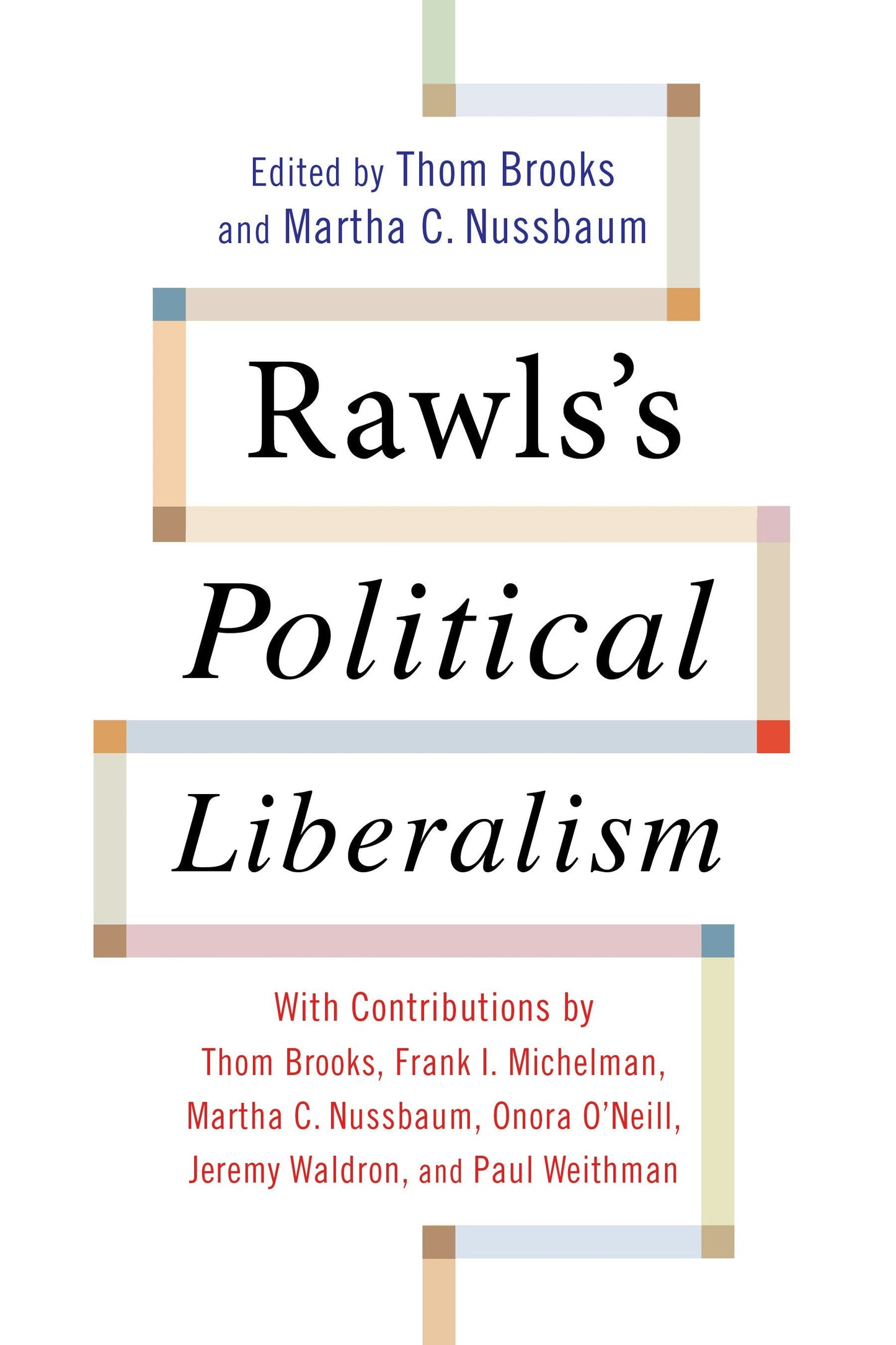 Book cover image for Rawls's Political Liberalism ISBN: 9780231149709