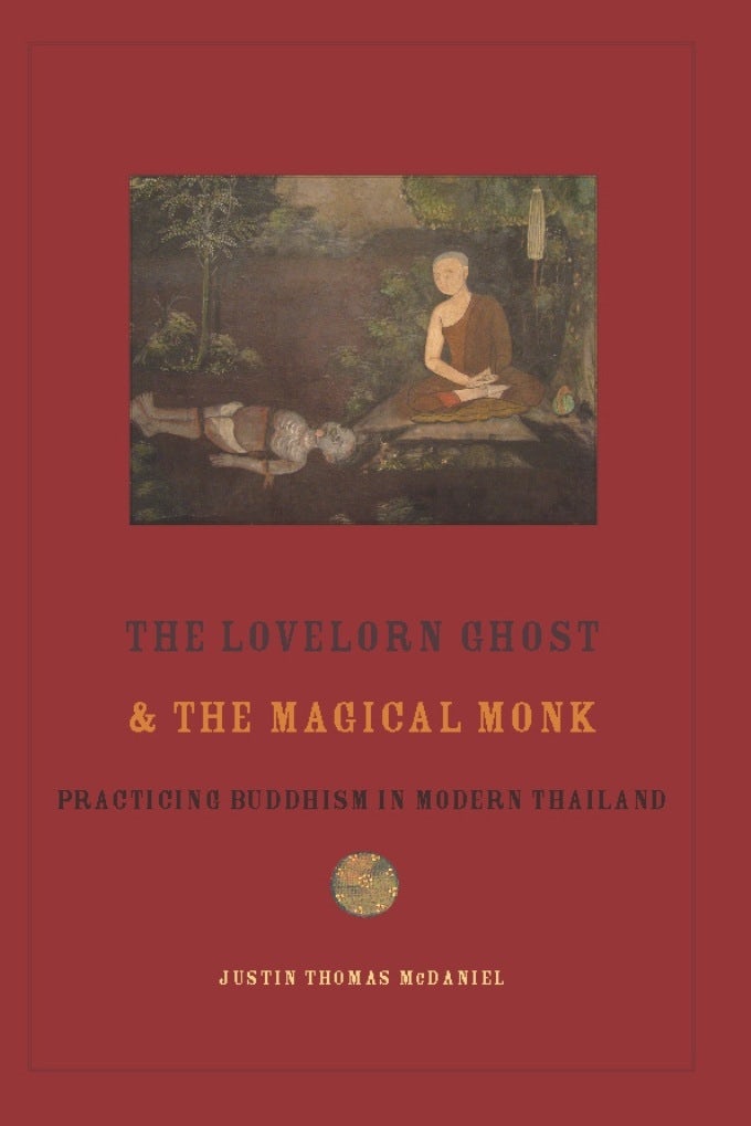 Book cover image for The Lovelorn Ghost and the Magical Monk ISBN: 9780231153768