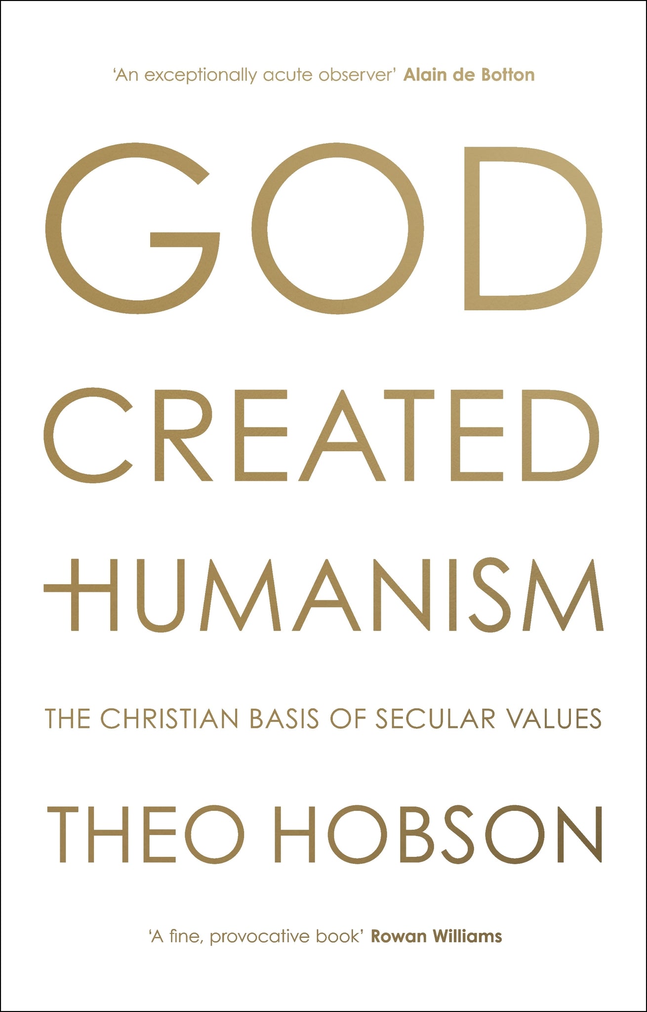 Cover image for God Created Humanism ISBN 9780281077427