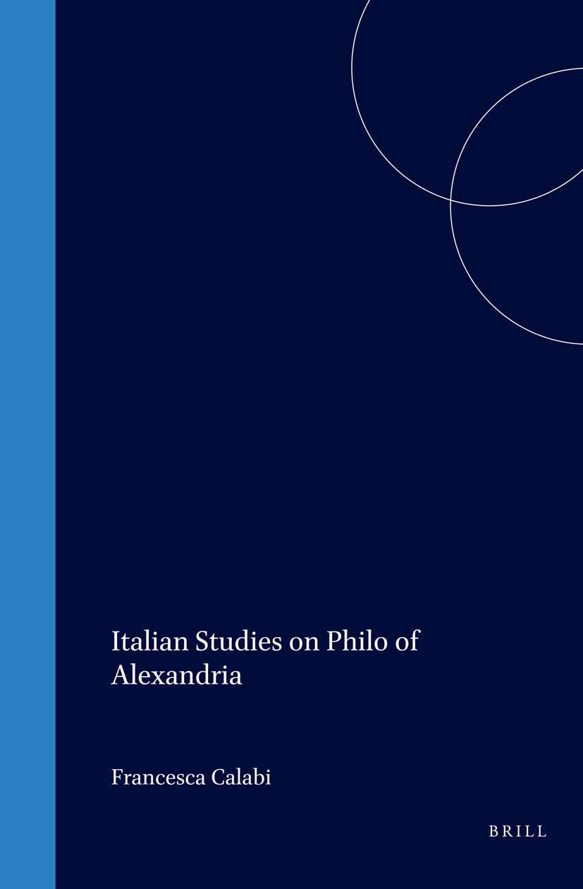 Book cover image for Italian Studies on Philo of Alexandria ISBN: 9780391041899