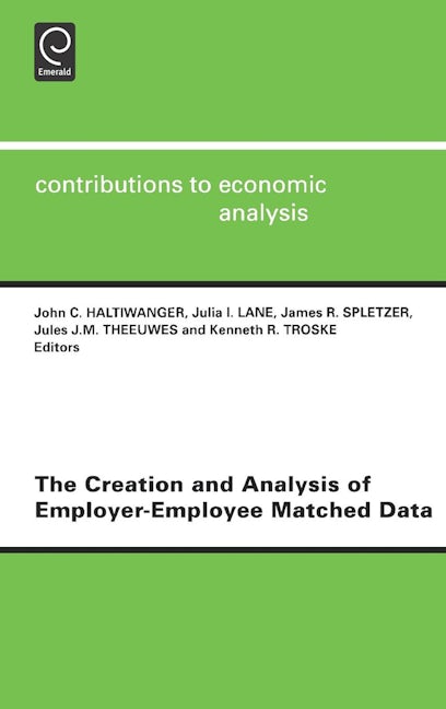 Book cover image for The Creation and Analysis of Employer-employee Matched Data ISBN: 9780444502568