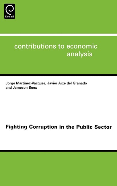 Book cover image for Fighting Corruption in the Public Sector ISBN: 9780444529749