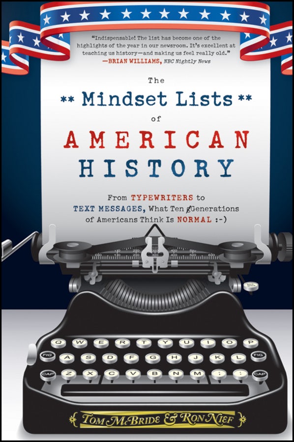 Book cover image for The Mindset Lists of American History ISBN: 9780470876237