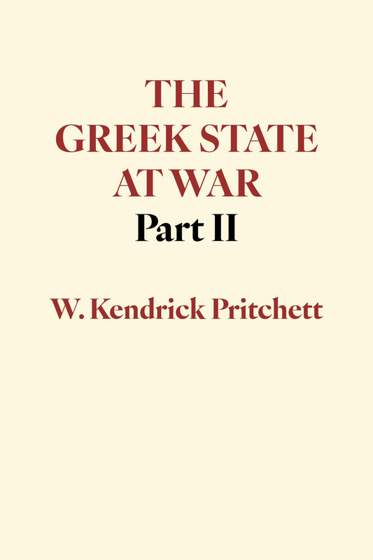 The Greek State at War, Part II