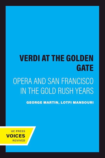 Book cover image for Verdi at the Golden Gate ISBN: 9780520081239