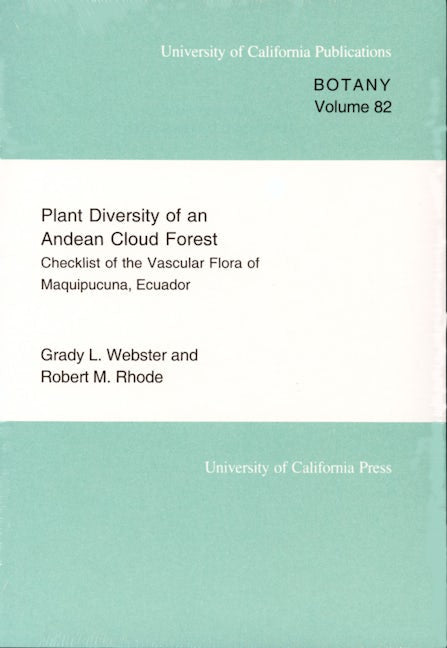 Book cover image for Plant Diversity of an Andean Cloud Forest ISBN: 9780520098305