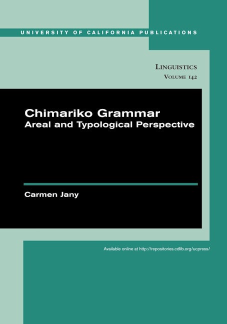 Book cover image for Chimariko Grammar ISBN: 9780520098756