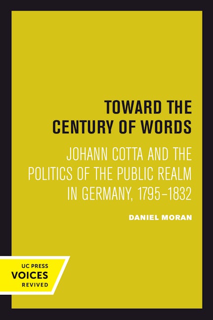 Book cover image for Toward the Century of Words ISBN: 9780520302129