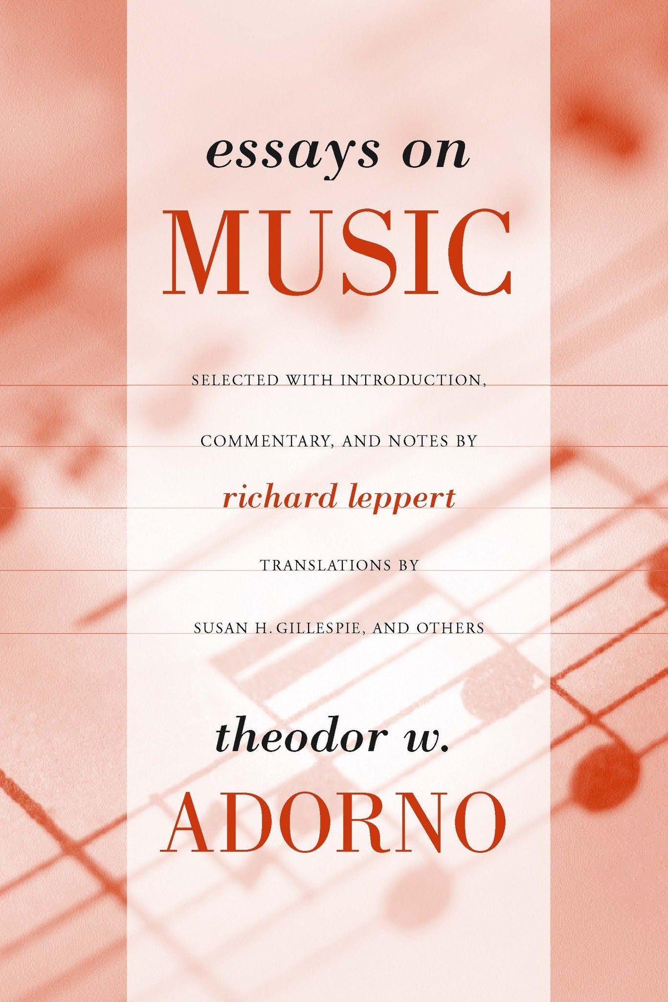 Cover image for Essays on Music ISBN 9780520440807