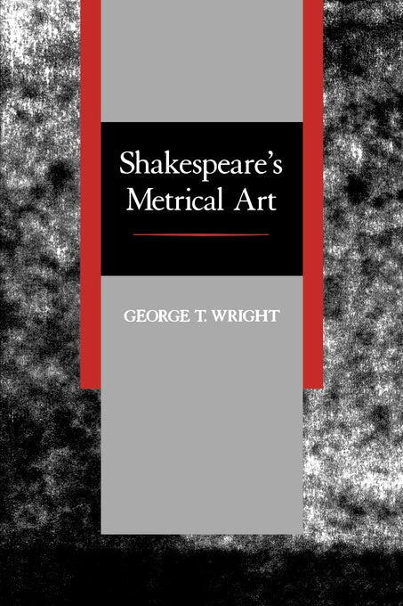 Book cover image for Shakespeare's Metrical Art ISBN: 9780520911932
