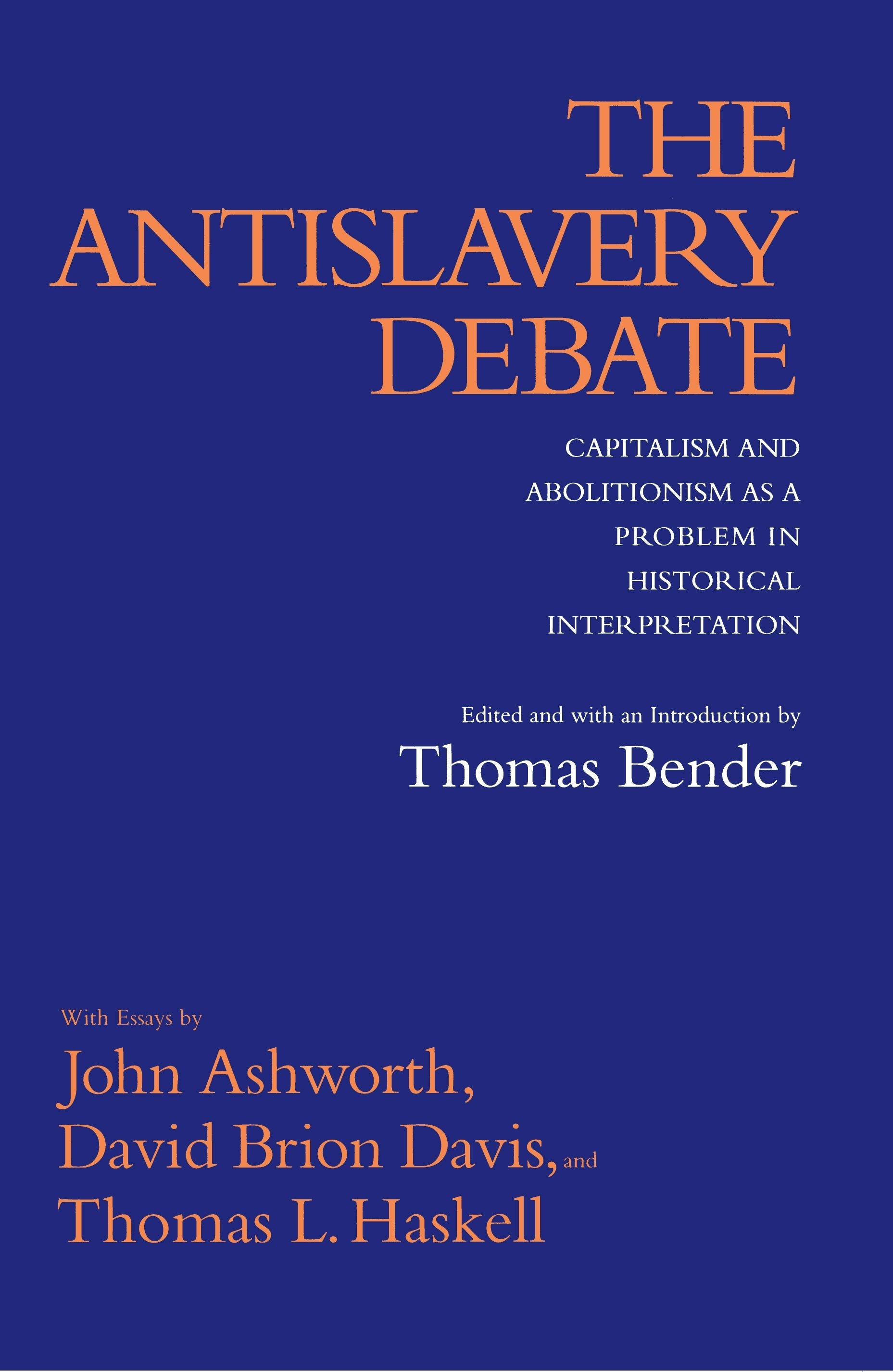 Book cover image for The Antislavery Debate ISBN: 9780520912458
