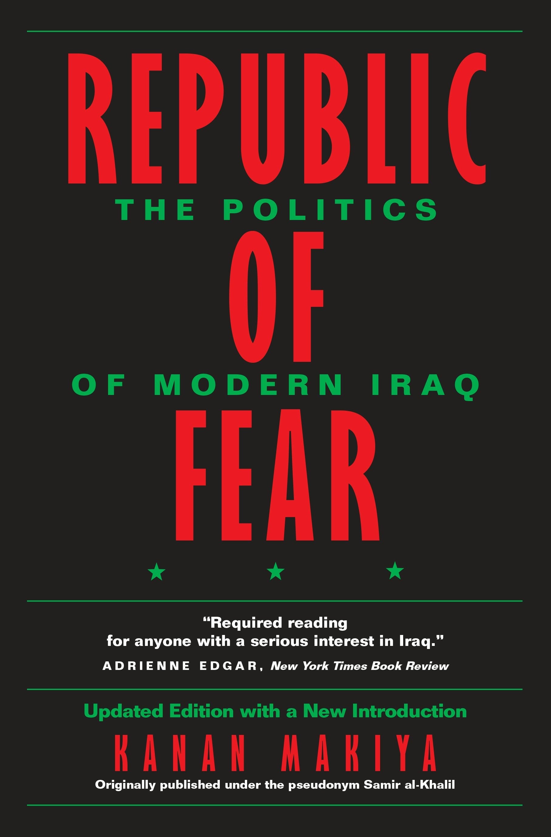 Book cover image for Republic of Fear ISBN: 9780520921245
