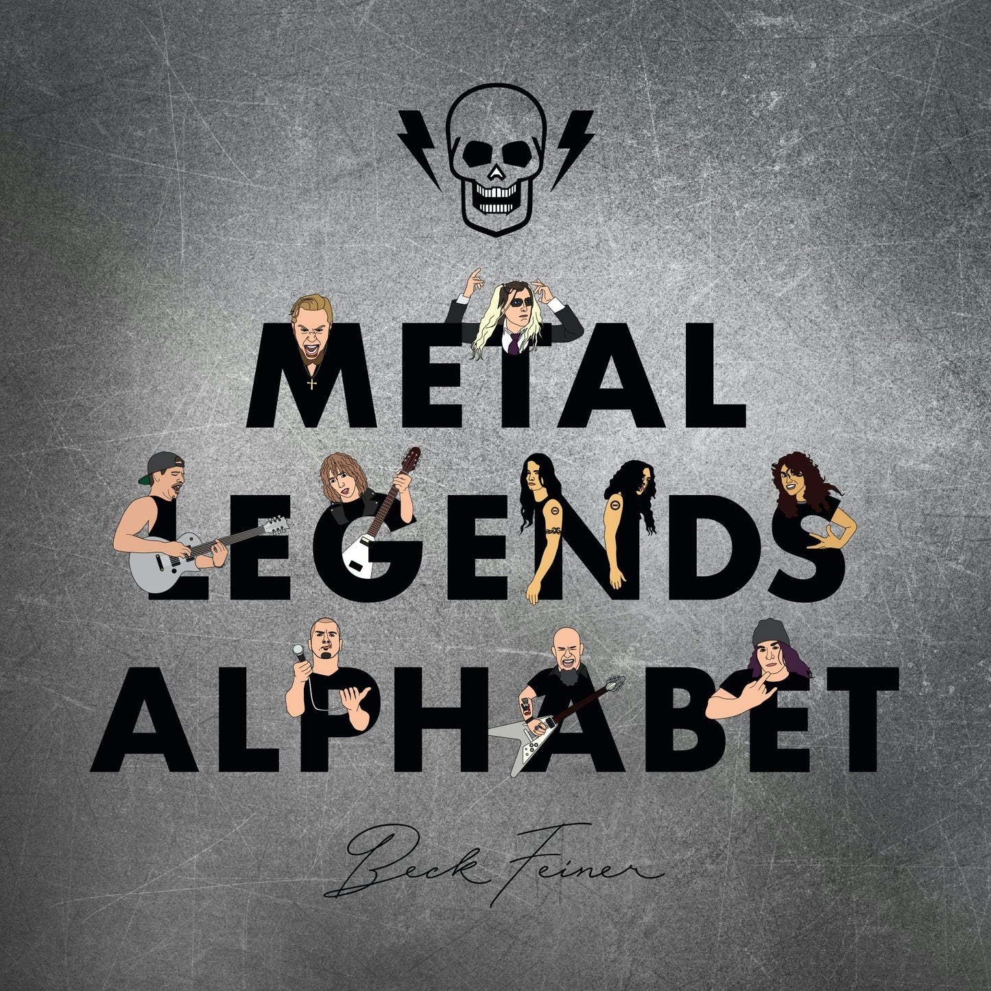 Book cover image for Metal Legends Alphabet ISBN: 9780645487015