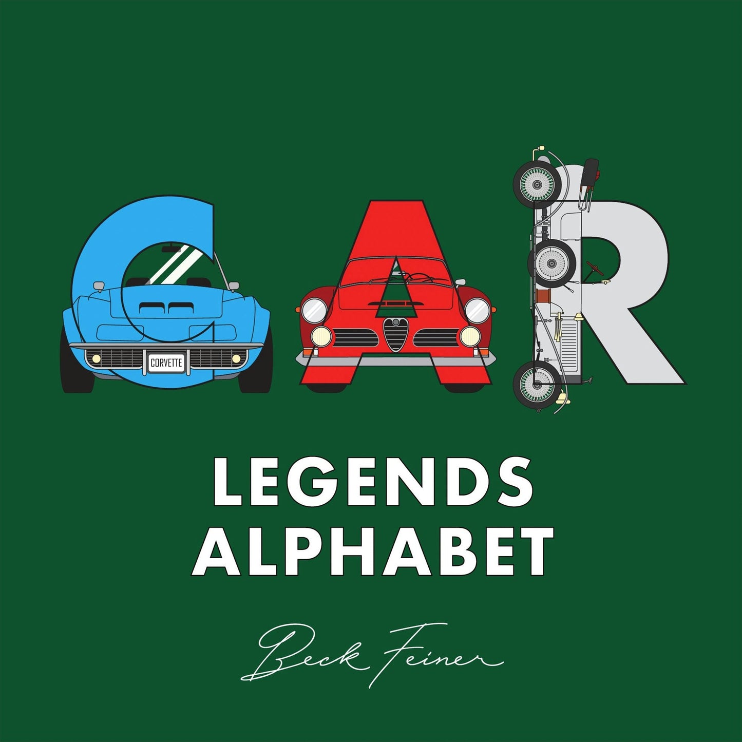Book cover image for Car Legends Alphabet ISBN: 9780645851427