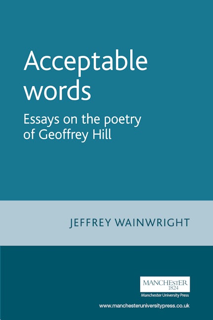 Book cover image for Acceptable words ISBN: 9780719067556