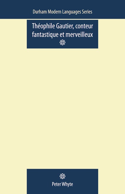 Book cover image for Theophile Gautier, Conteur Fantastique et Merveilleux ISBN: 9780719085895