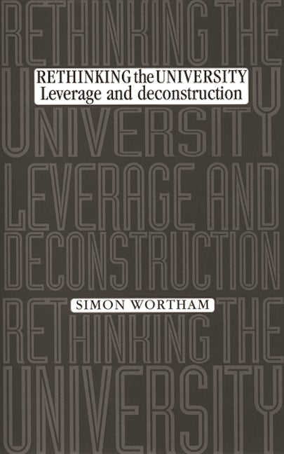 Book cover image for Rethinking the university ISBN: 9780719087851