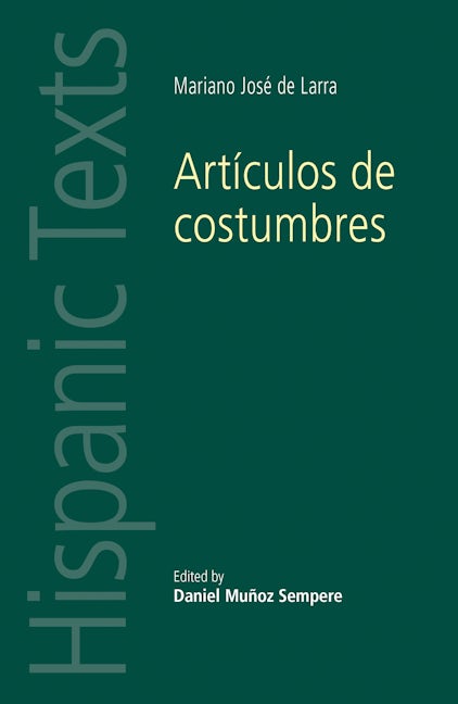 Book cover image for Artículos de costumbres ISBN: 9780719097089