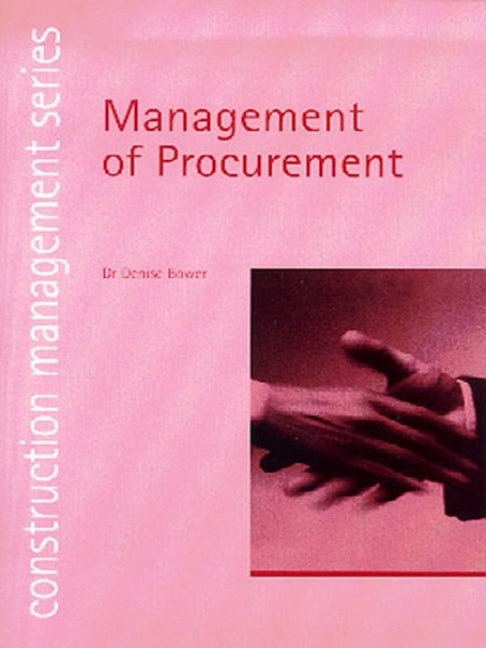 Book cover image for Management of Procurement ISBN: 9780727732217