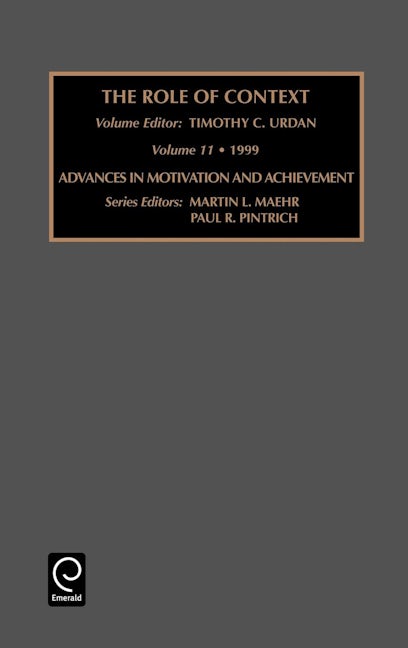 Book cover image for Role of Context ISBN: 9780762304301