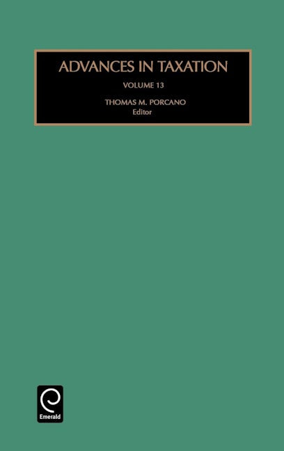 Book cover image for Advances in Taxation ISBN: 9780762307746