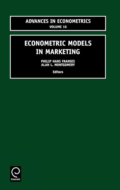 Book cover image for Econometric Models in Marketing ISBN: 9780762308576