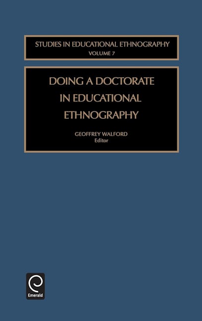 Book cover image for Doing a Doctorate in Educational Ethnography ISBN: 9780762309061