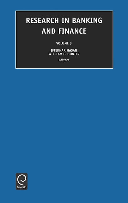 Research in Banking and Finance