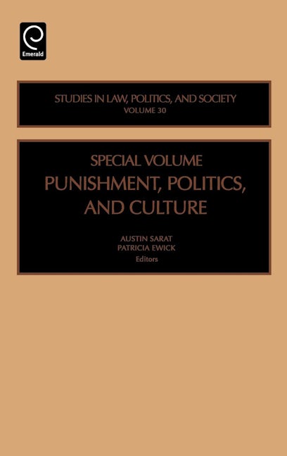 Book cover image for Punishment, Politics and Culture ISBN: 9780762310722