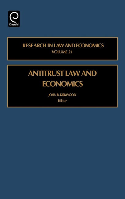 Book cover image for Antitrust Law and Economics ISBN: 9780762311156
