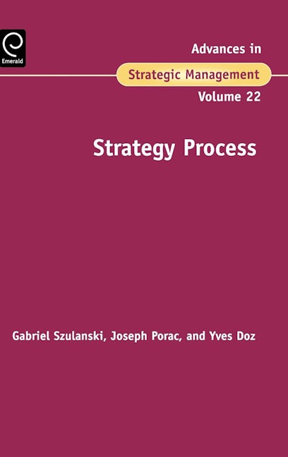 Book cover image for Strategy Process ISBN: 9780762312009