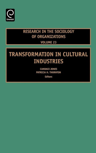 Book cover image for Transformation in Cultural Industries ISBN: 9780762312405