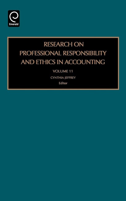 Book cover image for Research on Professional Responsibility and Ethics in Accounting ISBN: 9780762313679