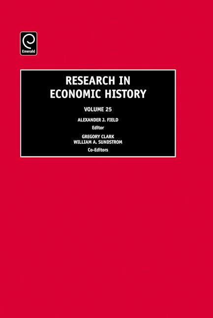 Book cover image for Research in Economic History ISBN: 9780762313709