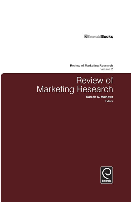 Book cover image for Review of Marketing Research ISBN: 9780765613059