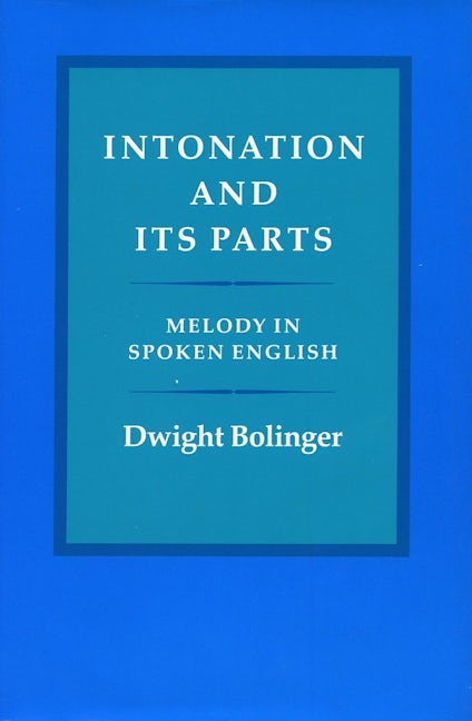 Book cover image for Intonation and Its Parts ISBN: 9780804712415