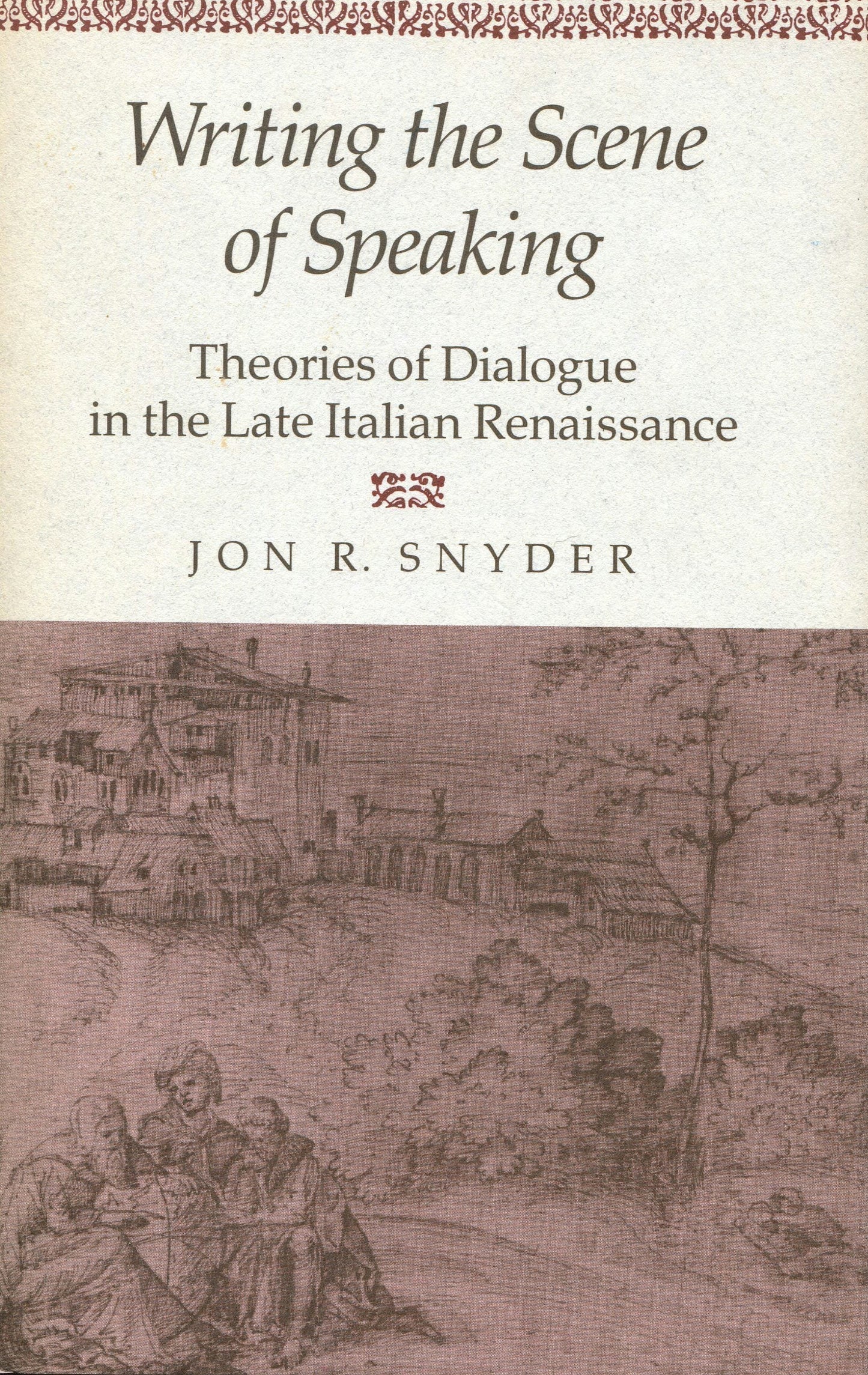 Book cover image for Writing the Scene of Speaking ISBN: 9780804714594