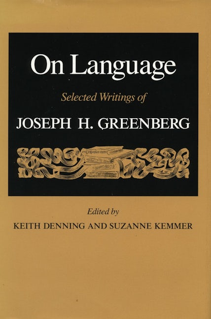 Book cover image for On Language ISBN: 9780804716130