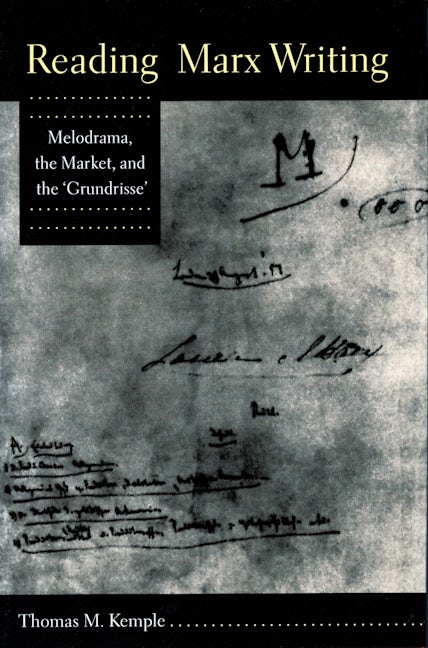 Book cover image for Reading Marx Writing ISBN: 9780804724081
