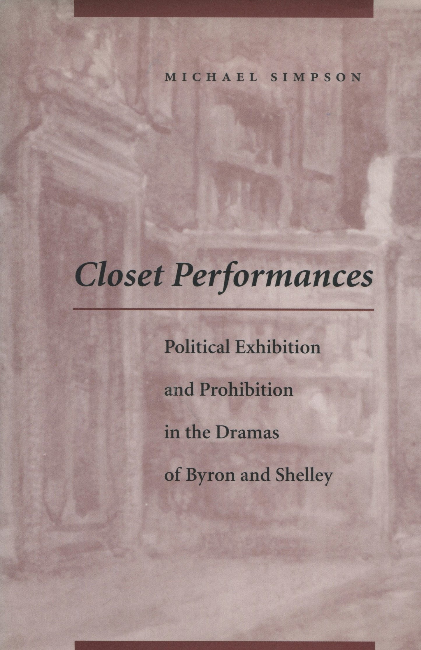 Book cover image for Closet Performances ISBN: 9780804730952