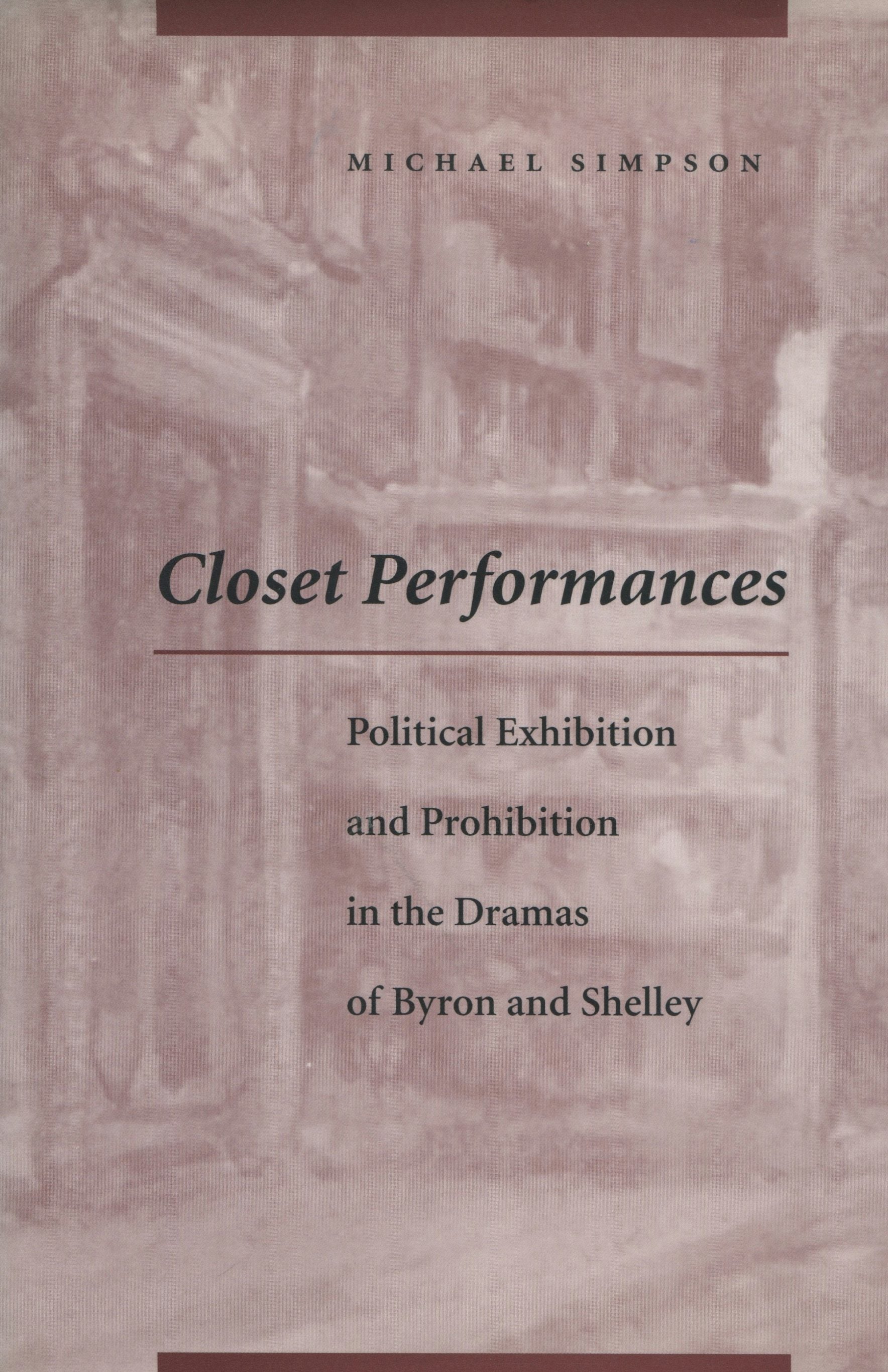 Book cover image for Closet Performances ISBN: 9780804730952