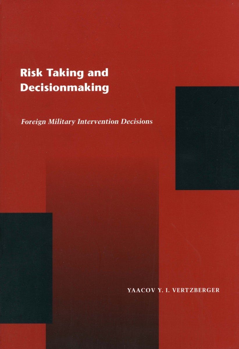 Book cover image for Risk Taking and Decision Making ISBN: 9780804731683