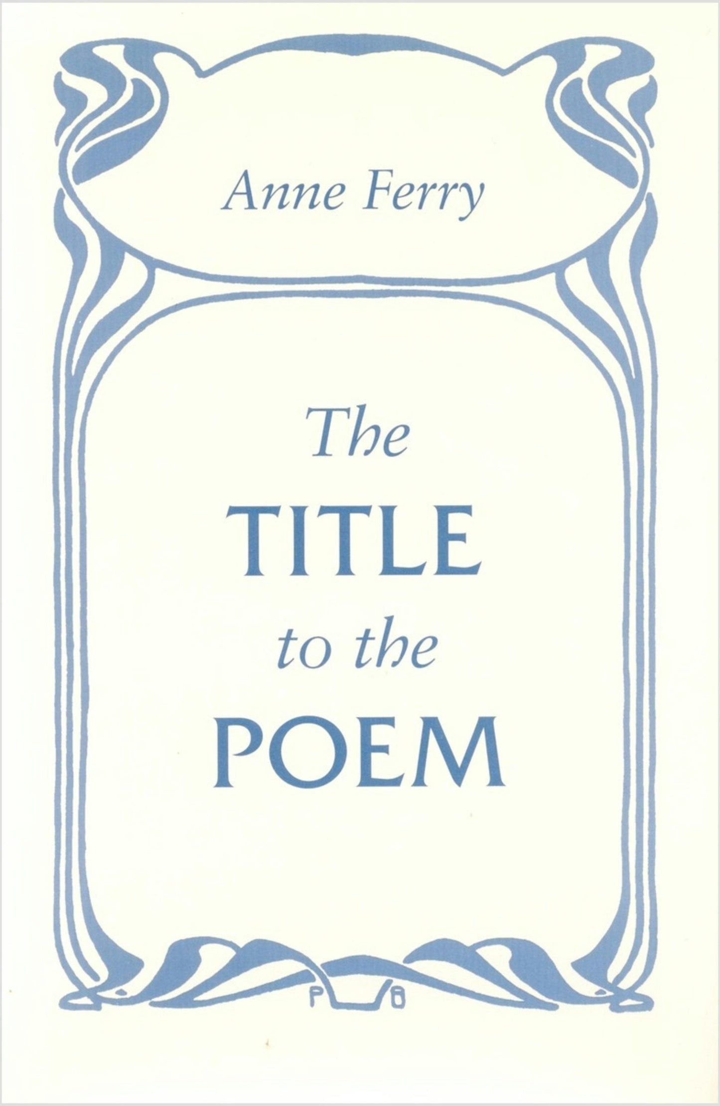 Book cover image for The Title to the Poem ISBN: 9780804735179