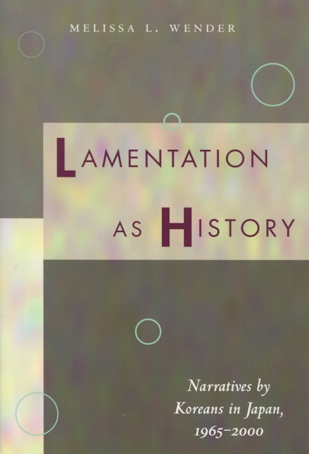 Book cover image for Lamentation as History ISBN: 9780804750417