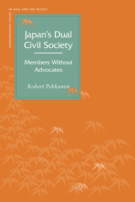 Book cover image for Japan’s Dual Civil Society ISBN: 9780804754293