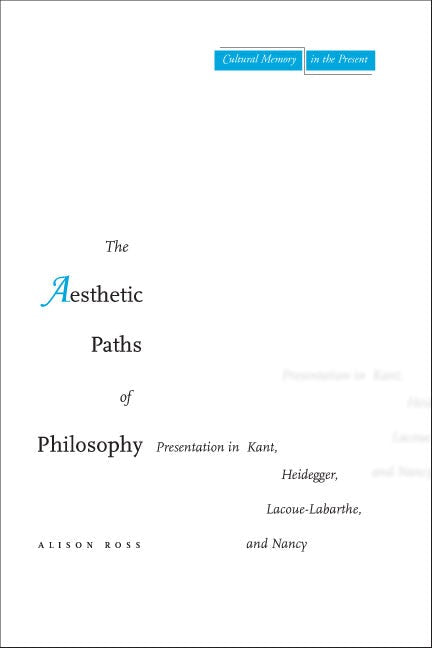 Book cover image for The Aesthetic Paths of Philosophy ISBN: 9780804754880