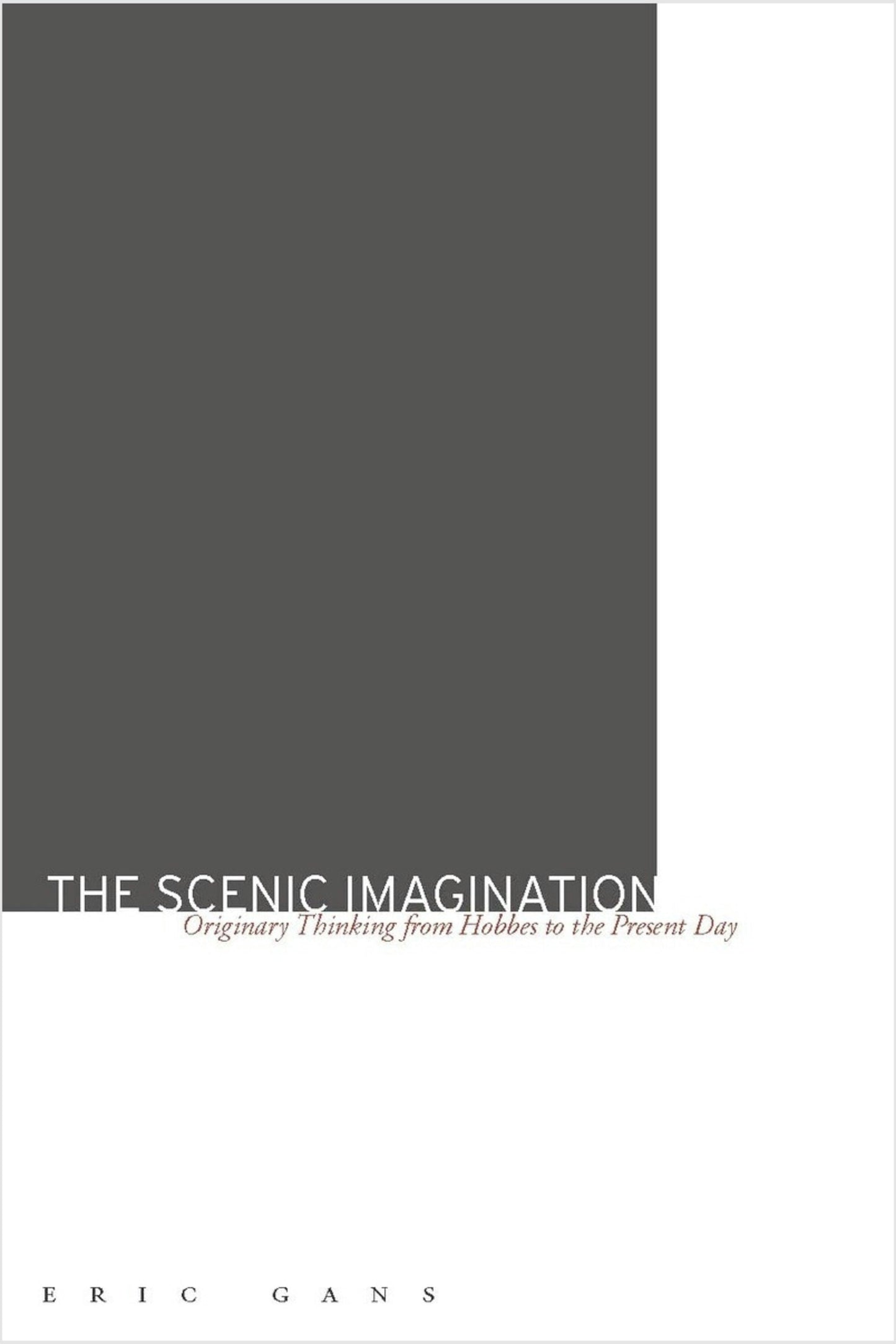 Book cover image for The Scenic Imagination ISBN: 9780804757003