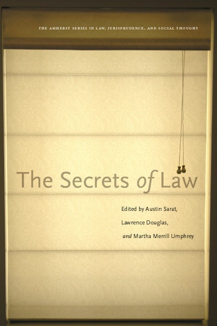 Book cover image for The Secrets of Law ISBN: 9780804782593