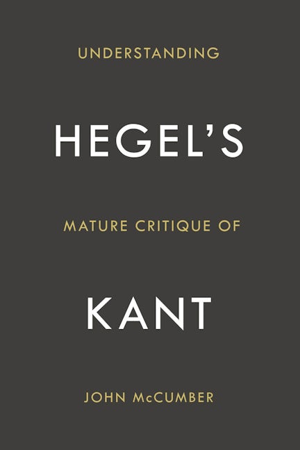 Book cover image for Understanding Hegel's Mature Critique of Kant ISBN: 9780804785457
